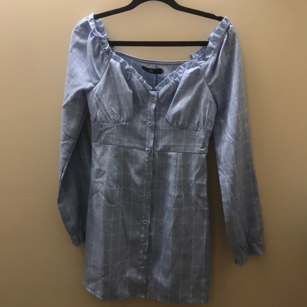 Blue missguided dress